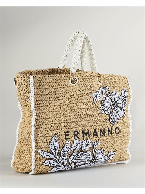 Raffia bag with embroidery Ermanno by Ermanno Scervino ERMANNO BY ERMANNO SCERVINO | Bag | D44ES004E2DMF558